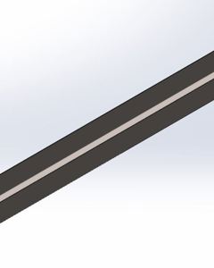 Profile U 40x52x40x800 painted metal sheet